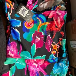 Mazu Apparel Grecian Skater Ruched Swimsuit. Size 18. Brand new with tags